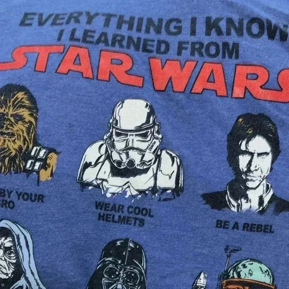 Star Wars Everything I Know I learned from Star Wars size L - Picture 2 of 5